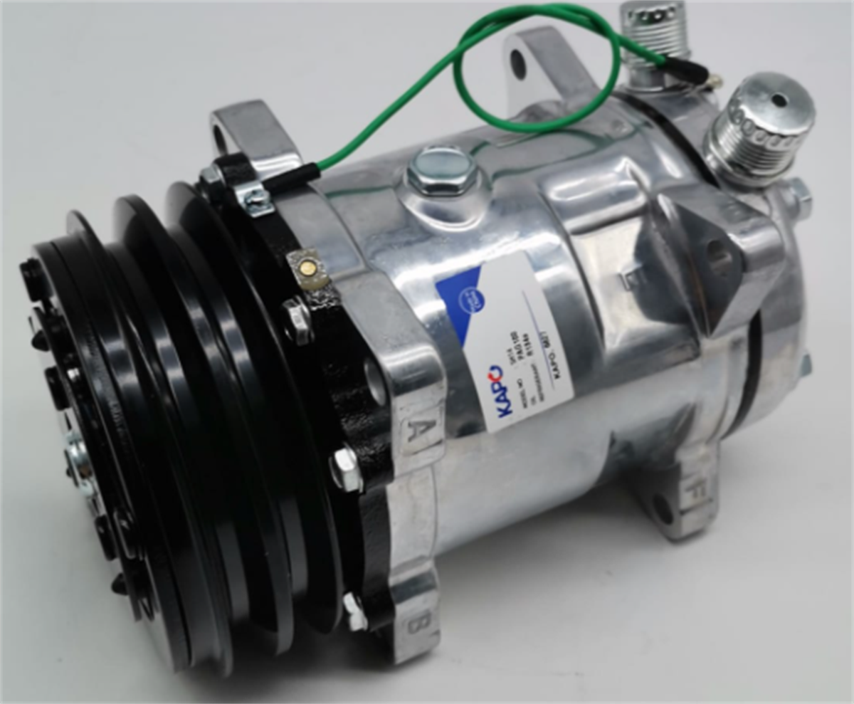 Klima Kompresörü 24v 2pk V Kayış 5h14 Üstten Çıkış İnce Kalın Scanıa | Kapo 6627