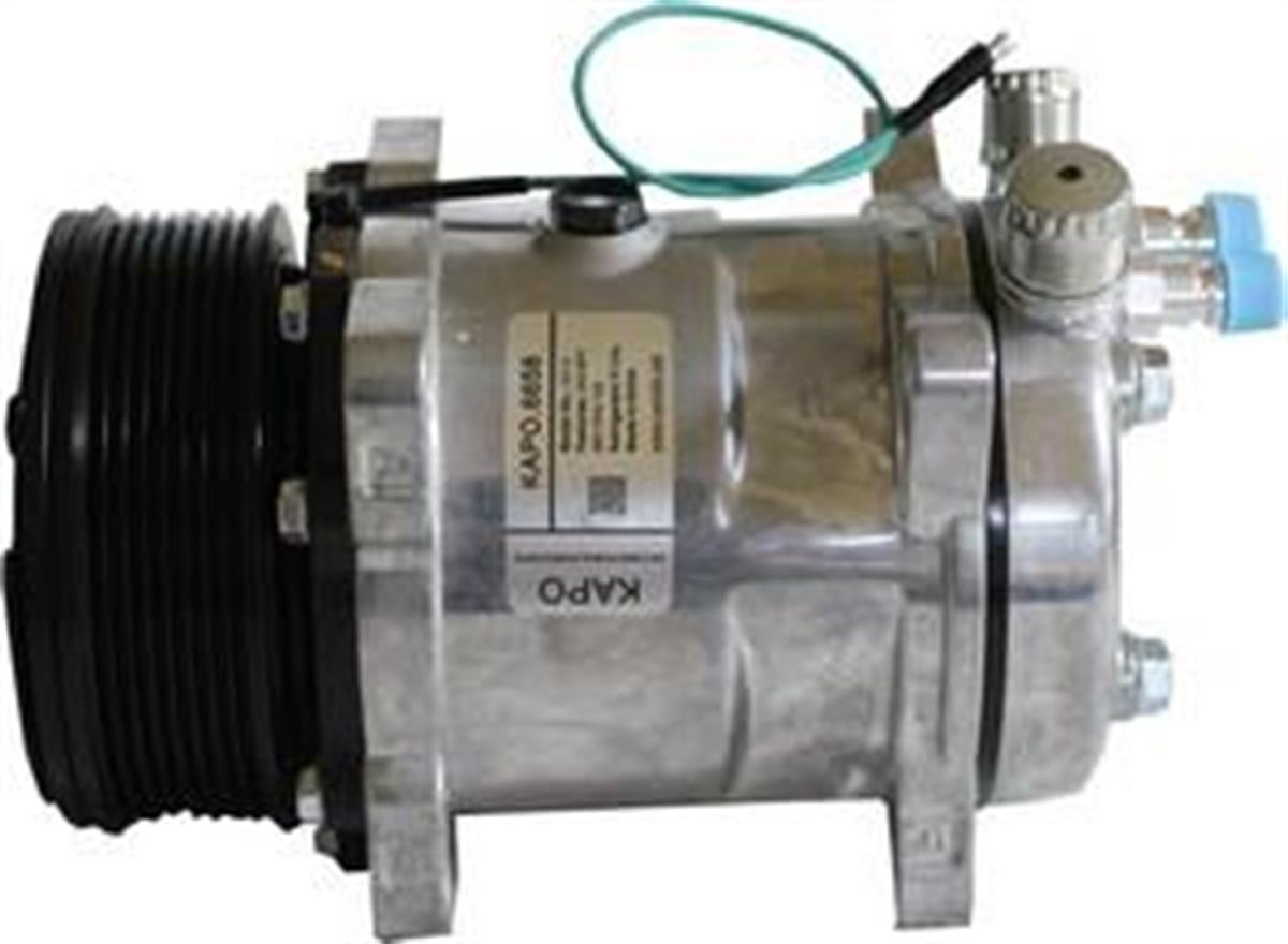 Klima Kompresörü 24v 8pk 5h14 Üstten Çıkış İnce Kalın Üniversal | Kapo 6658