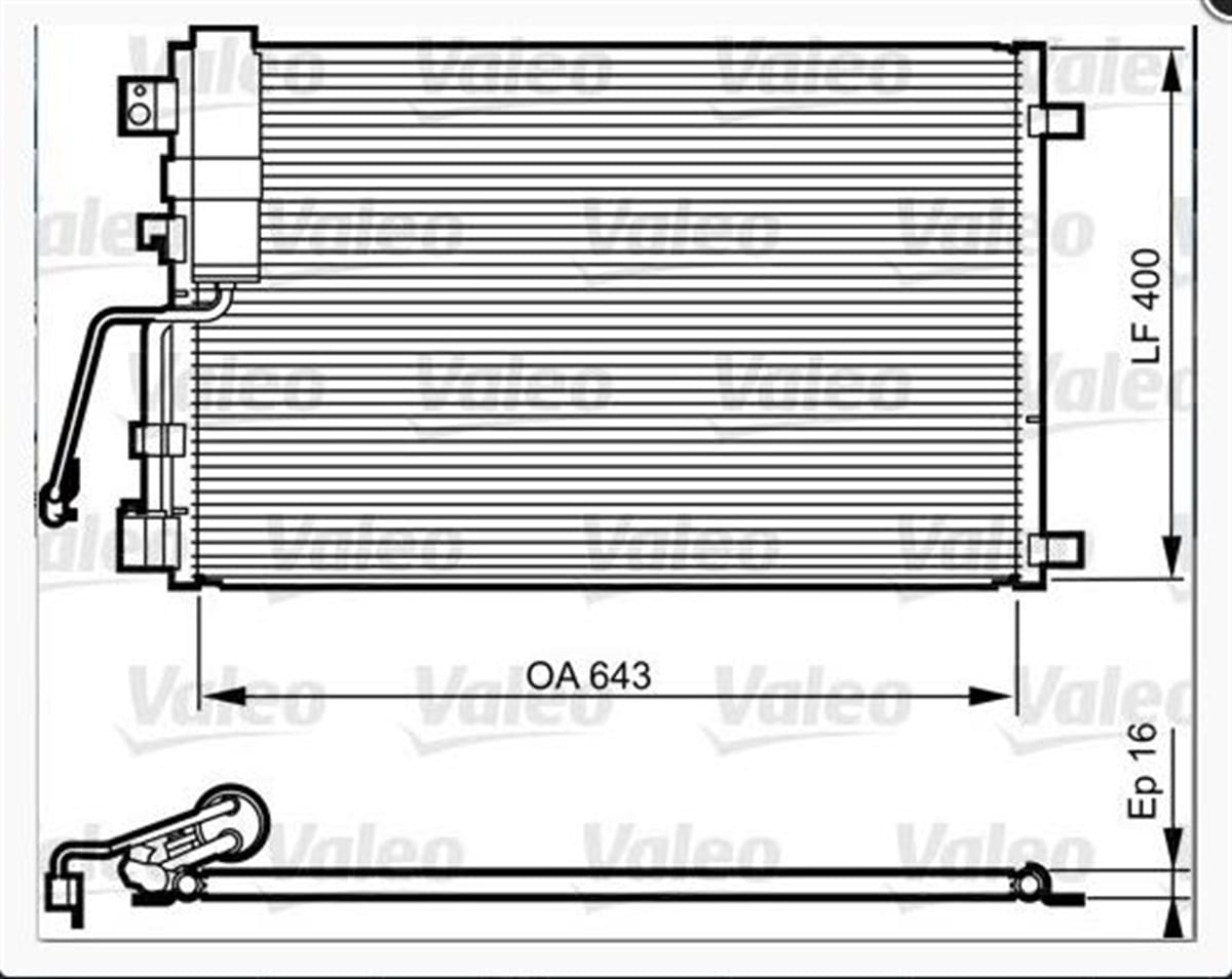 Klima Radyatör (üretimden Kaldırıldı) Nissan Qashqai 2007-2014 Nıssan Qashqai | Veka 433107