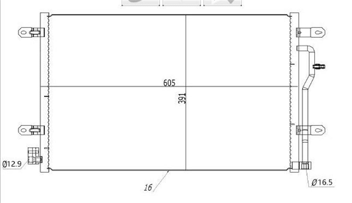 Klima Radyatörü Audi A4 A6 | Mga 82198