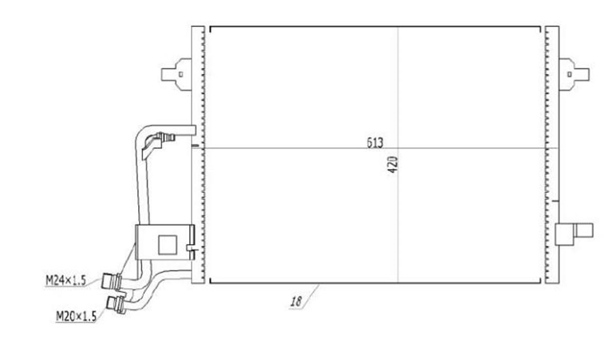 Klima Radyatörü Audi A6 (4b,c5) 1.8 T 1997-2004 Audi | Mga 82294