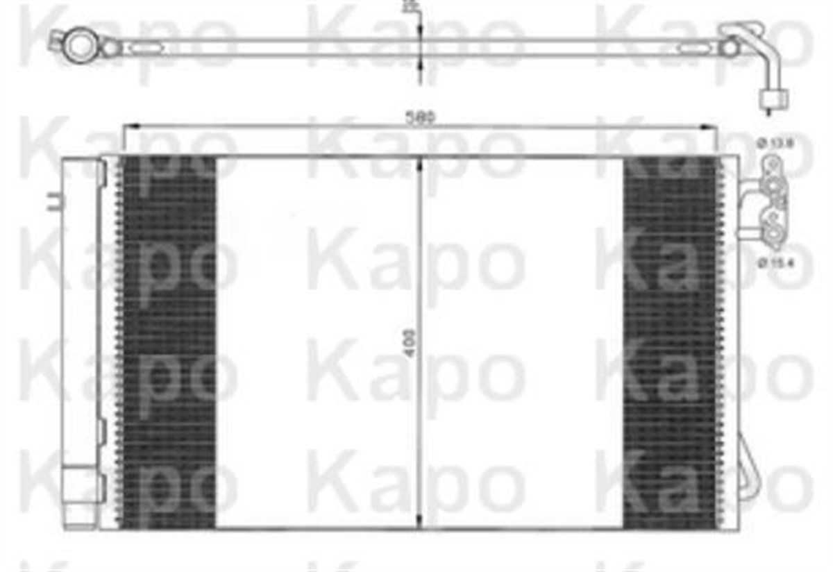 Klima Radyatörü Bmw E Serisi Kapo64536930038 Veka431414 Wutse42020206 | Kapo 64536930038