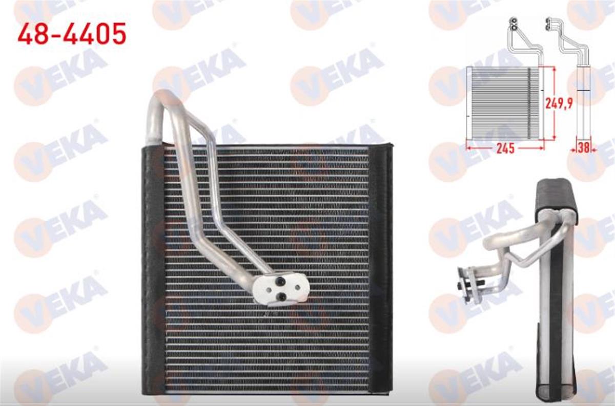 Klima Radyatörü Evaporatörü Borulu 249,9x245x38 Vw Crafter 16-golf Vıı 12-17/passat 14-18/t-roc 17-20/tıguan 17-20/arteon 17-19 | Veka 484405