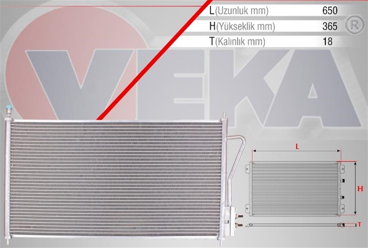 Klima Radyatörü Ford Focus 2 1,4 1,8tdcı 1,6 (98-04) | Orıs Cfr106016