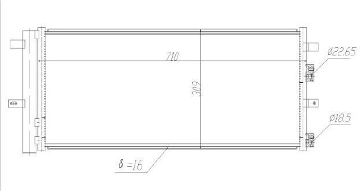 Klima Radyatörü Ford Mondeo Smax Edge Ecobost 14- | Mga 82288