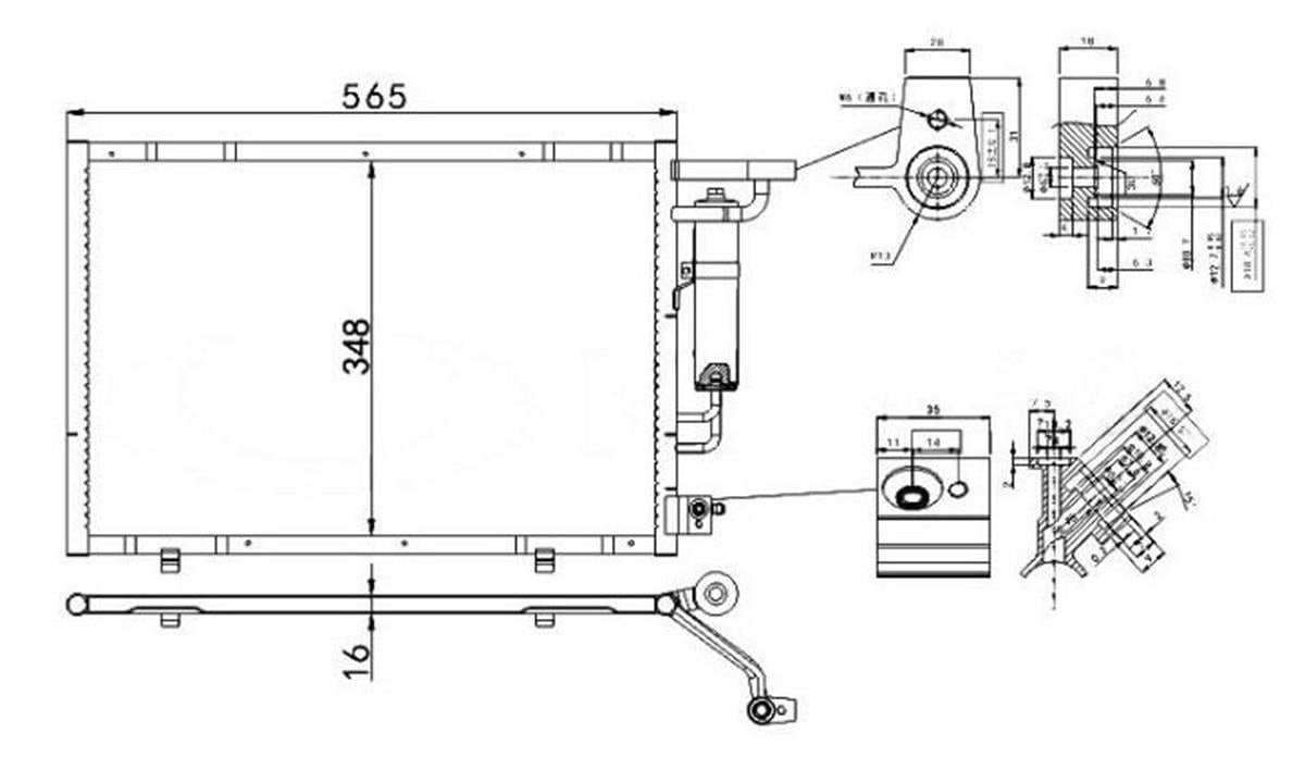 Klima Radyatörü Ford Transit Courıer 1.5 Tdcı 2014- Ford Transit Curier Courier Fiesta | Mga 82366