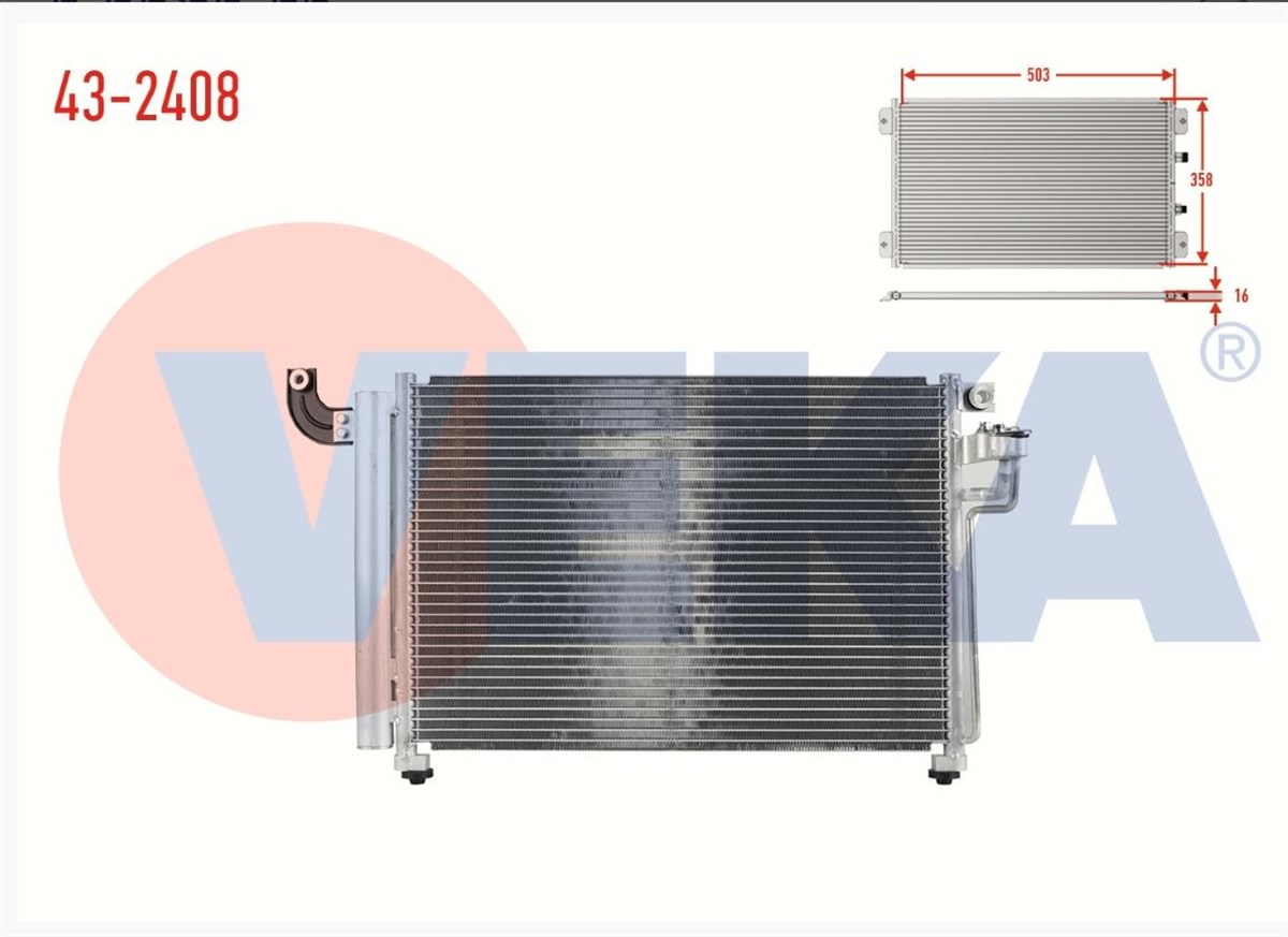 Klima Radyatörü Kia Rio2 Cerato Ceed 1,5 Crdı 2006/2011 Hyundai İ20 | Veka 432408
