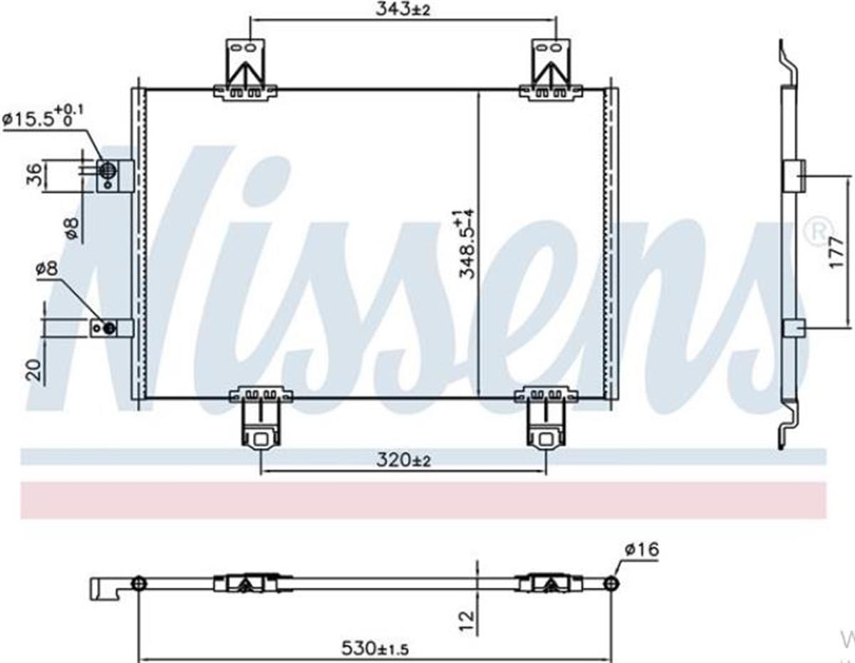 Klima Radyatörü Mazda 2 Cx-3 1.5d	 D11r-61-480 | Unıcore Da6g61480