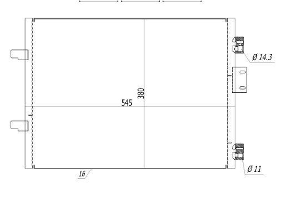 Klima Radyatörü Renault Clio2 Iı 1.5 Dci 2001-2008 | Mga 82254