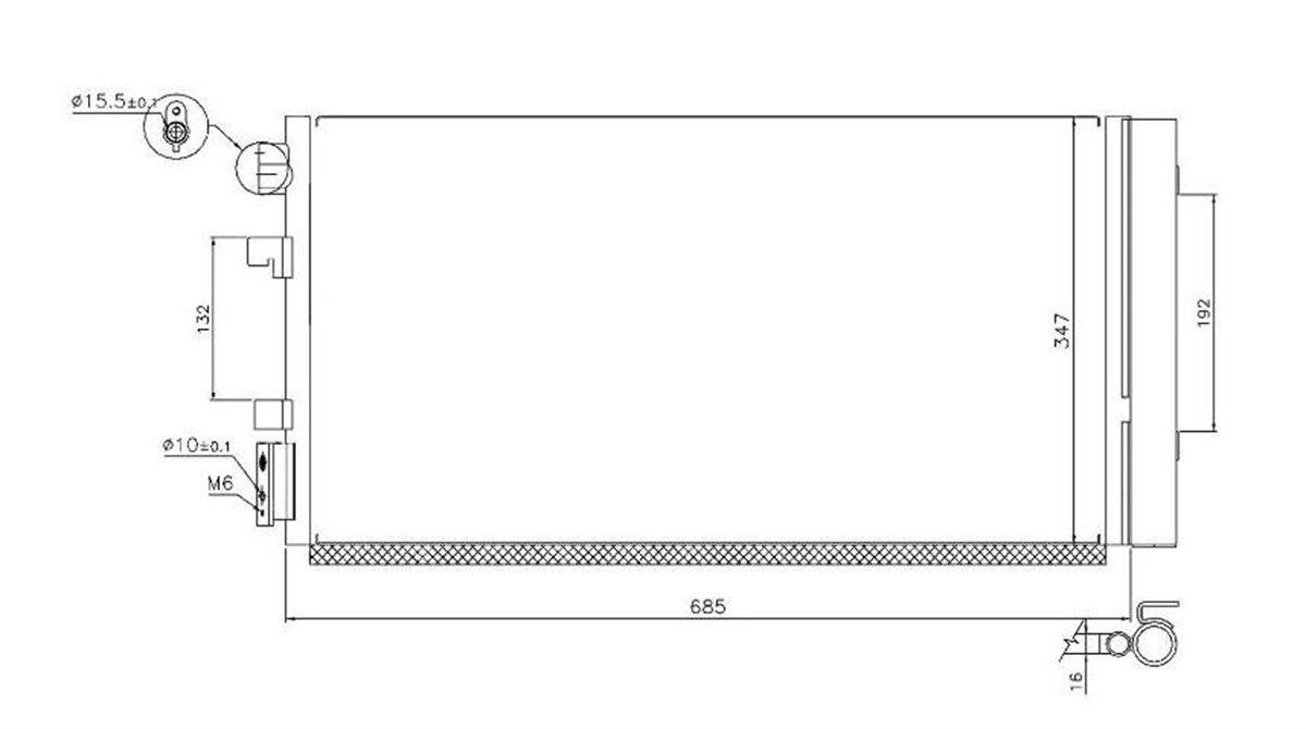 Klima Radyatörü Renault Megan Iıı Fluence Scenıc Iıı K9k | Mga 82246