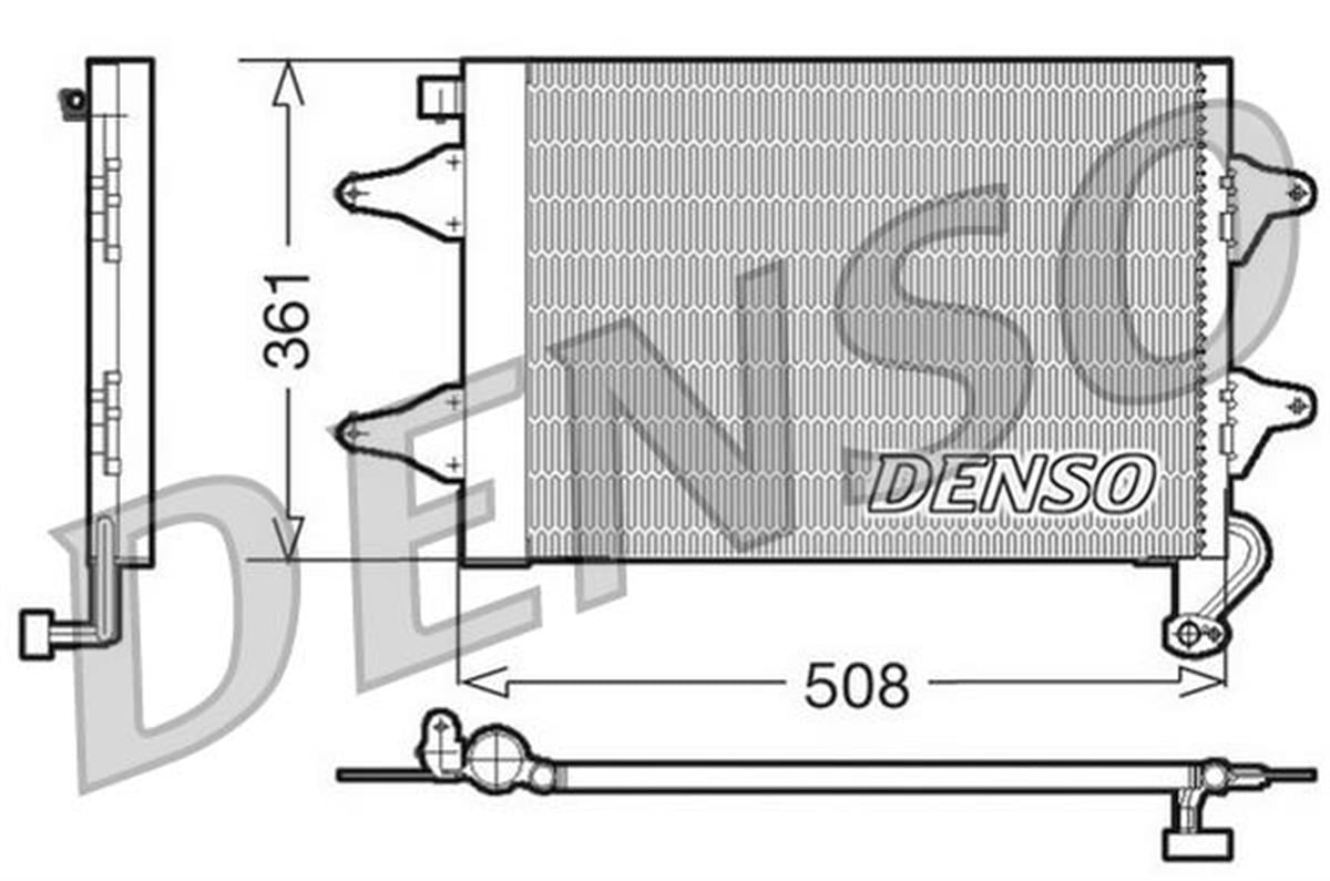 Klima Radyatörü Vw Polo Seat Cordoba İbiza Skoda Fabia Dcn27004 434403 | Denso Dcn27004