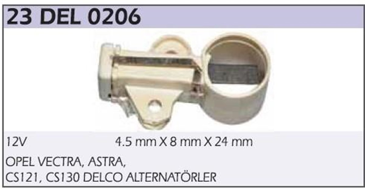 Kömür Yuvası 12v Opel Vectra Delcotip 23del0206 | Typer 23del0206