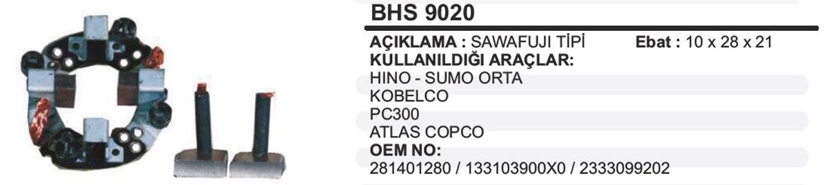 Kömür Yuvası Hino İş Mak Bhs9020 | Ith Bhs9020