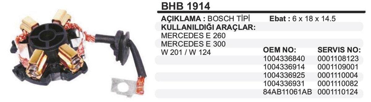 Kömür Yuvası Mercedes.e260-e300 Bhb1914 | Ith Bhb1914