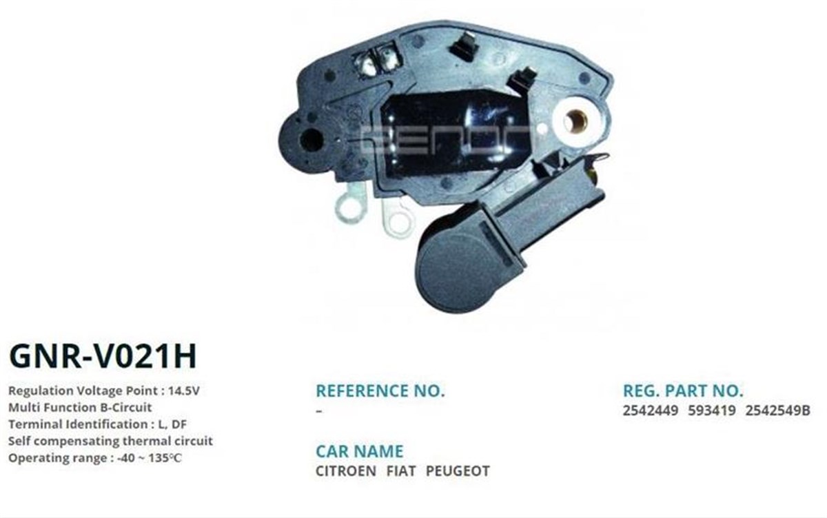 Konjektör 12v Pejo 206 306 Cıtroen Mercedes Seri Vito Vaneo Sulu Şarj Val593419 | Genon Gnrv021h