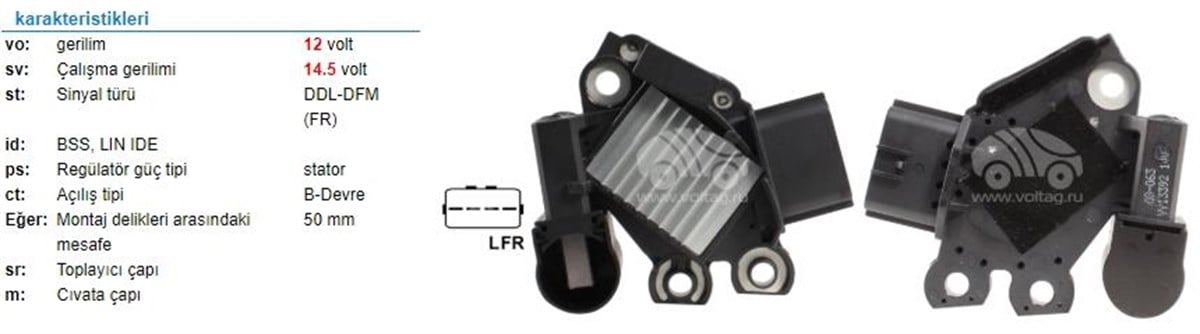 Konjektör 12v Valeo Tip Chevrolet Sp-kak-8084 | Genon Gnrv003a