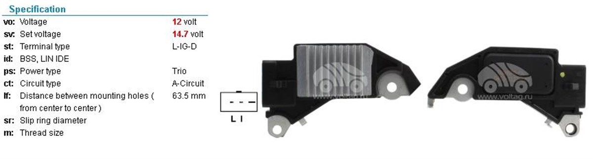 Konjektör 12vdaewoo Espero Lemans/gm(3f | Unıp Yr8562