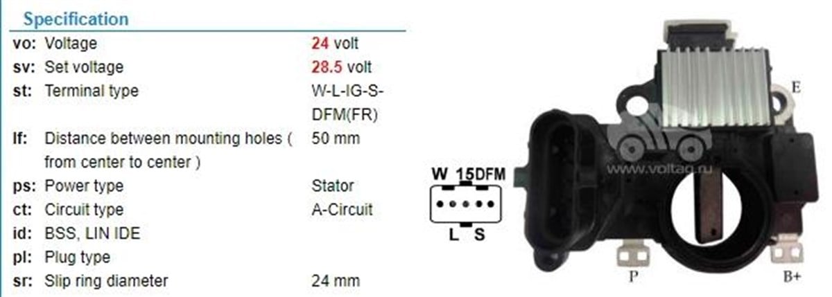 Konjektör 24v 110 Reno Tır Volvo Yr Im691 2009 183 | Transpo Im691