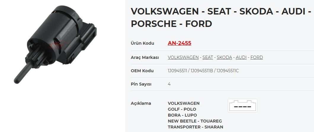 Fren Müşürü Volkswagen Seat Skoda Audı Ford |