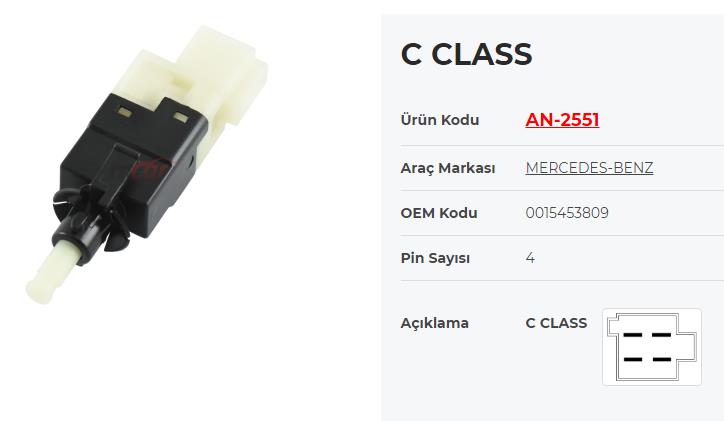 Fren Müşürü Mercedes C Class |