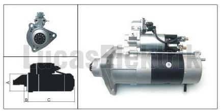 Marş Motoru 24v 11diş Renault Kerax 370 420 01-06 Premium 370 420 | Lucas Les0332