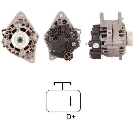 Alternatör 12v 90ah Hyundaı Accent 1.3-1.4-1.5-1.6 Elentra 1.6-1.8 Kıa Rıo 1.4-1.6 Gna6037 Alt893 373002650 Valeo Tip | Mando Bn3730022650