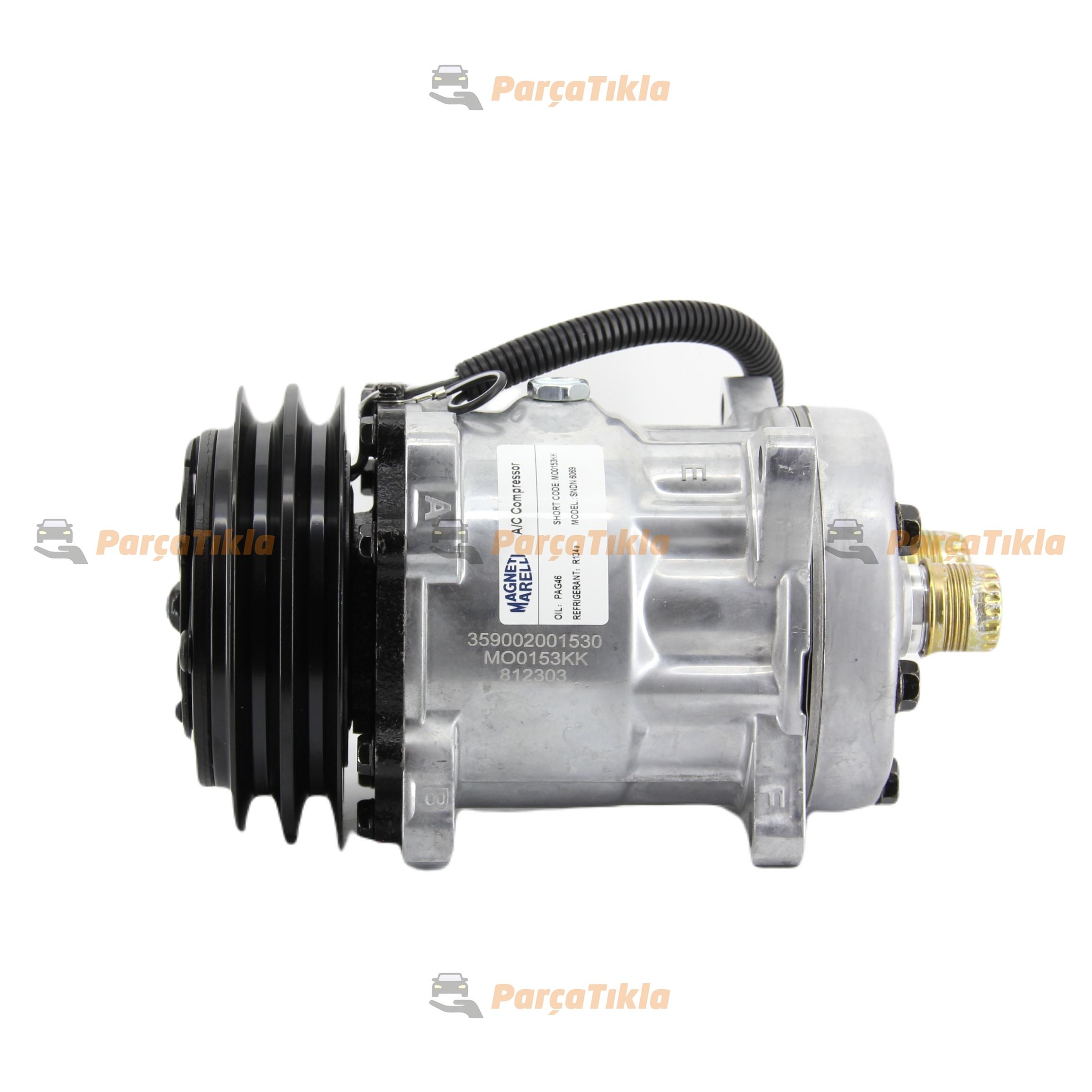 Klima Kompresörü 12v 7h15 2pk V Kayış Arka-çıkış Kalın-kalın | Marellı 359002001530