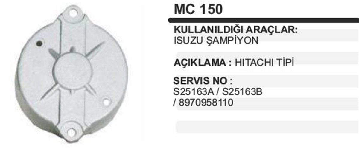 Marş Arka Kapak Isuzu Sampıyon Mc150 | Ith Mkmc150