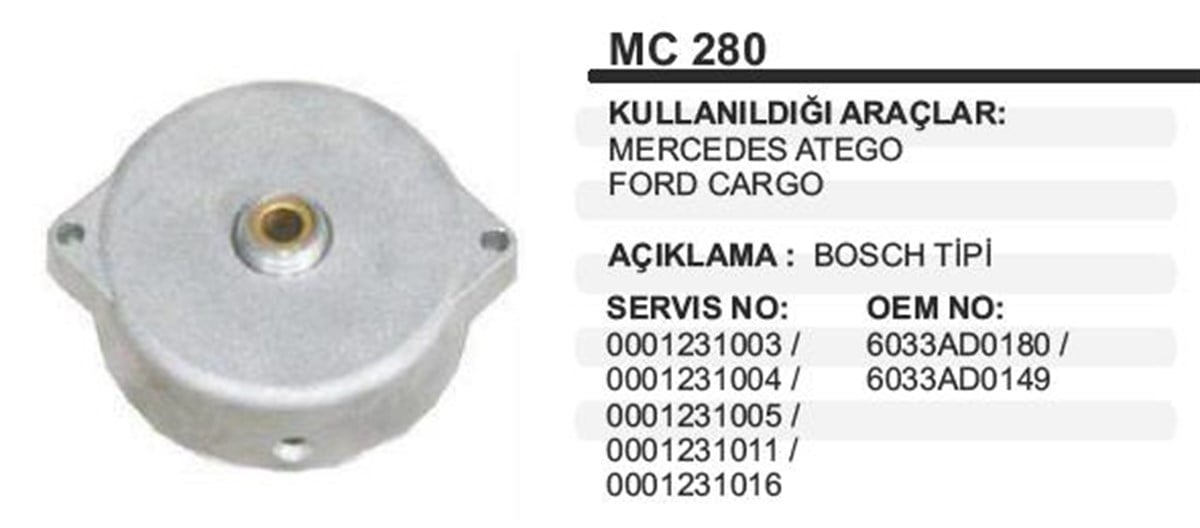 Marş Arka Kapak Mercedes Atego Actros | Ith Mkmc280