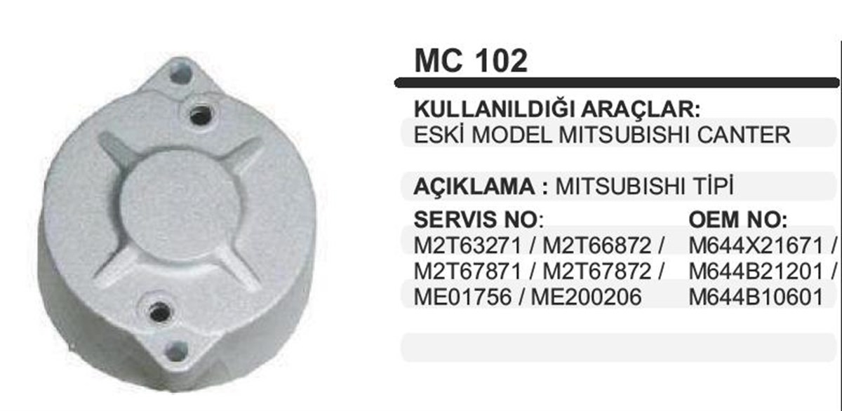 Marş Arka Kapak Mıtsubıshı Tıpı Canter Em 86-01 4d30 Fe449 | Ith Mkmc102