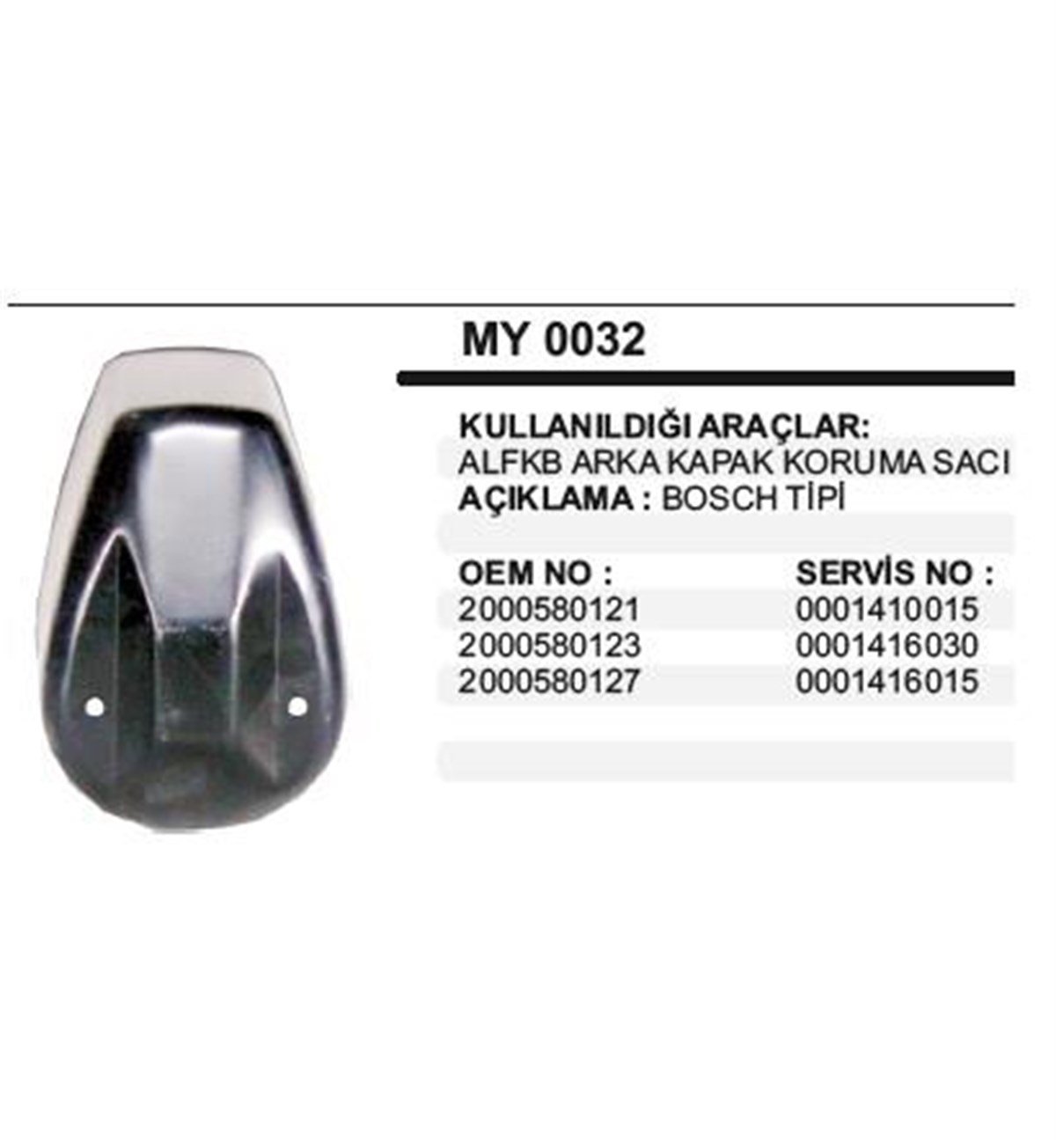 Marş Arka Toz Kapağı Alfkb Saç. Marş Motoru Arka Toz Kapağı Sac Alfkb | Ith Mkmy0032