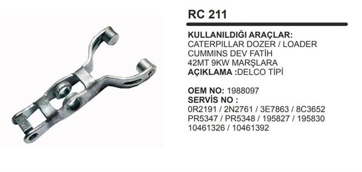 Marş Çatalı 42mt Dev Fatih Caterpiller Dozer | Remark Rc211