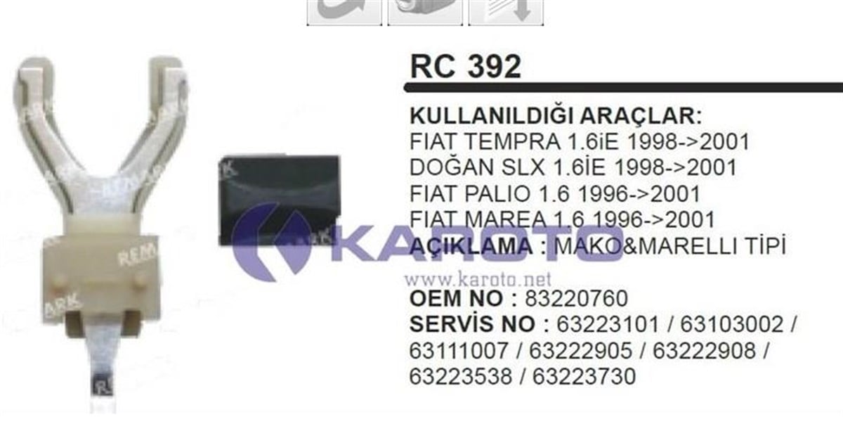 Marş Çatalı Dogan Slx 1.6ie Tempra Palio Siena Marea | Ith Rc392