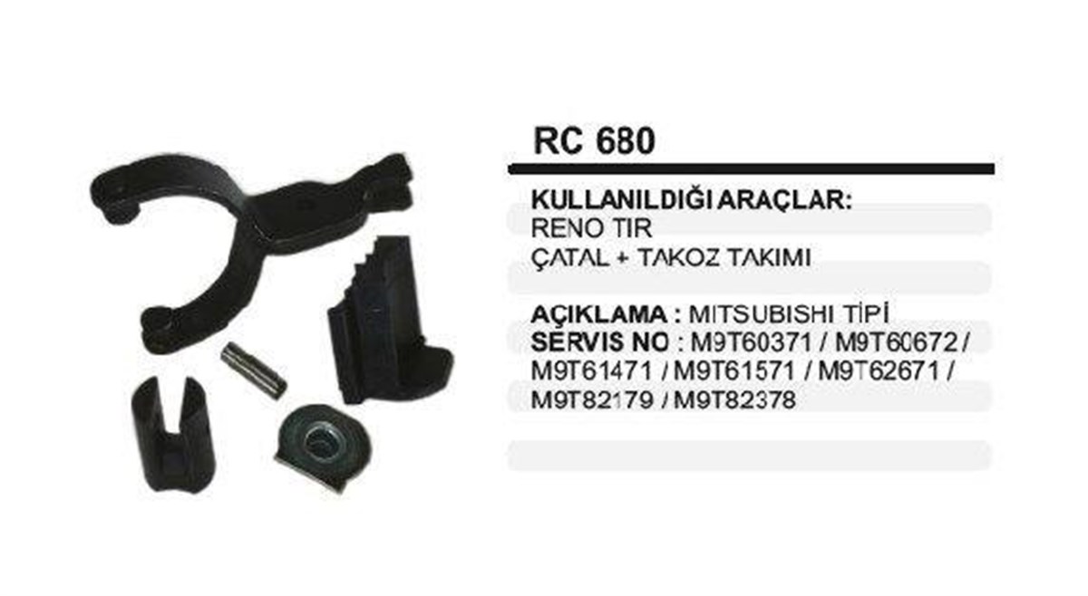Marş Çatalı Mıtsubıshı Reno Tır 5.5 Kw Marş Çatal+takoz Takımı | Remark Rc680