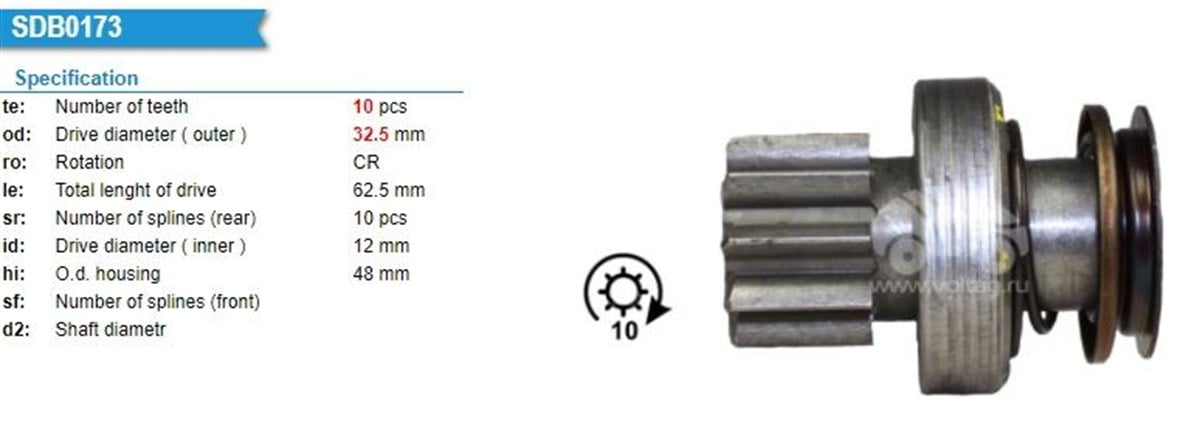 Marş Dişlisi 10diş Audı A4 A5 1.8-2.0 Tfsı A6 Q5 2.0 Q7 3.0 Tfsı 107-108 Sr. | Ith Md1598000