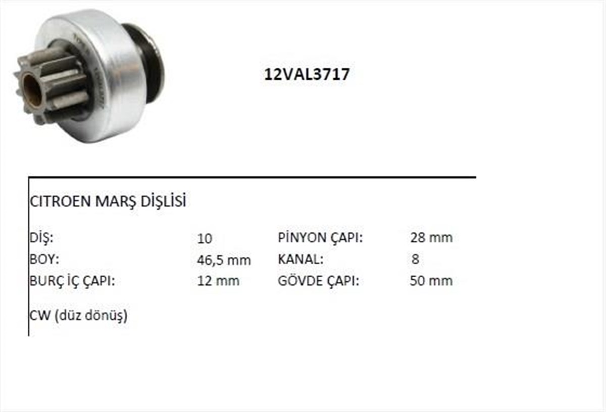 Marş Dişlisi 10diş Opel 1,3 Cıtroen Peugeot Fıat Doblo Albea | Ith Mdumd5722