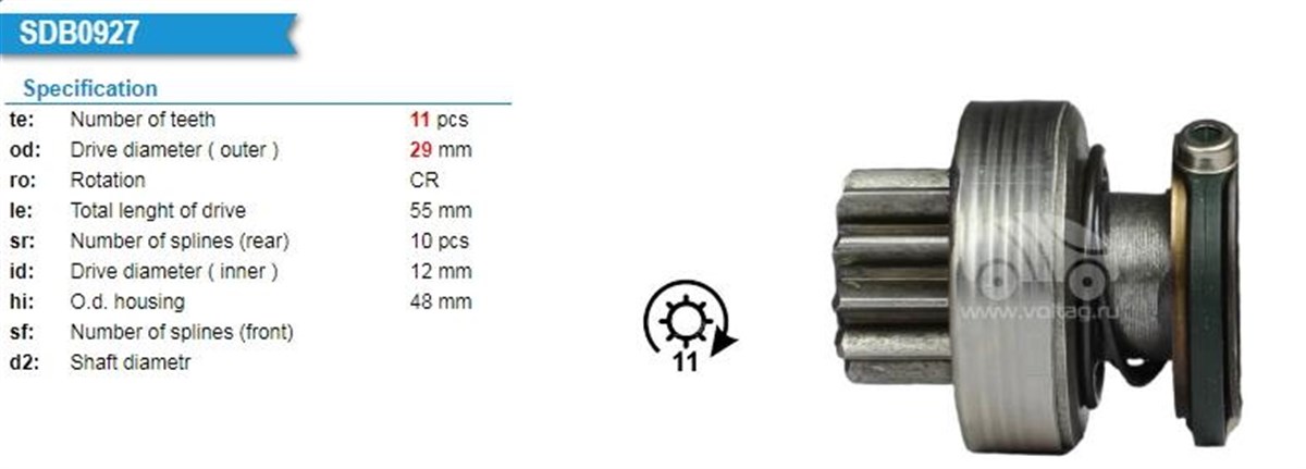Marş Dişlisi 11diş Bmw 116 316 320 Fıat Albea Brava / Mini Cooper 1.4 1.6 1.6d | Ith Mdumd5820