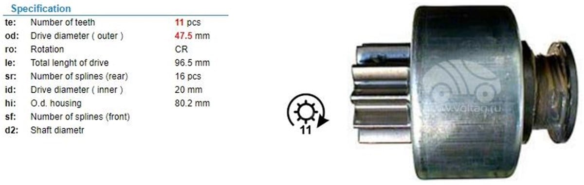 Marş Dişlisi 11diş Hino İş.mak Caterpiller Kamatsu Samsung Umd5686 Pg890 | Ith Mdumd5686