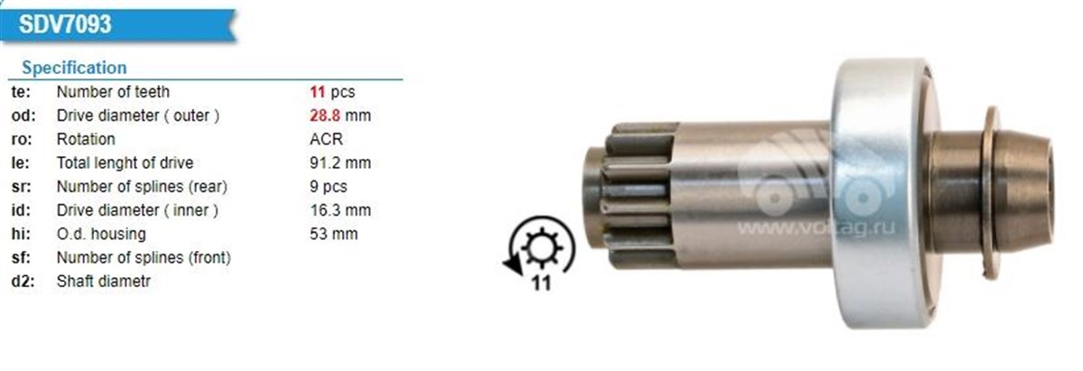Marş Dişlisi 11diş Vw Transporter / Audı / Seat / Skoda 1.9 Tdı (umm-3279) | Ith Mdumd5743