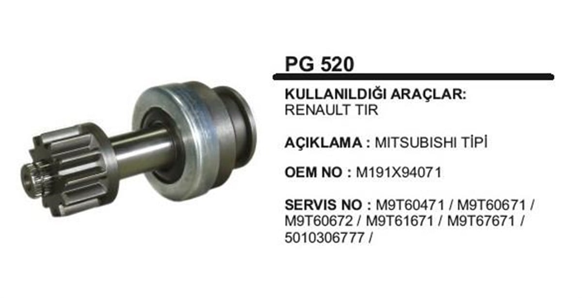 Marş Dişlisi 12diş Mıtsubısı Tip Renault Tır Premıum Xerax Tır Cargo | Ith Mdpg520
