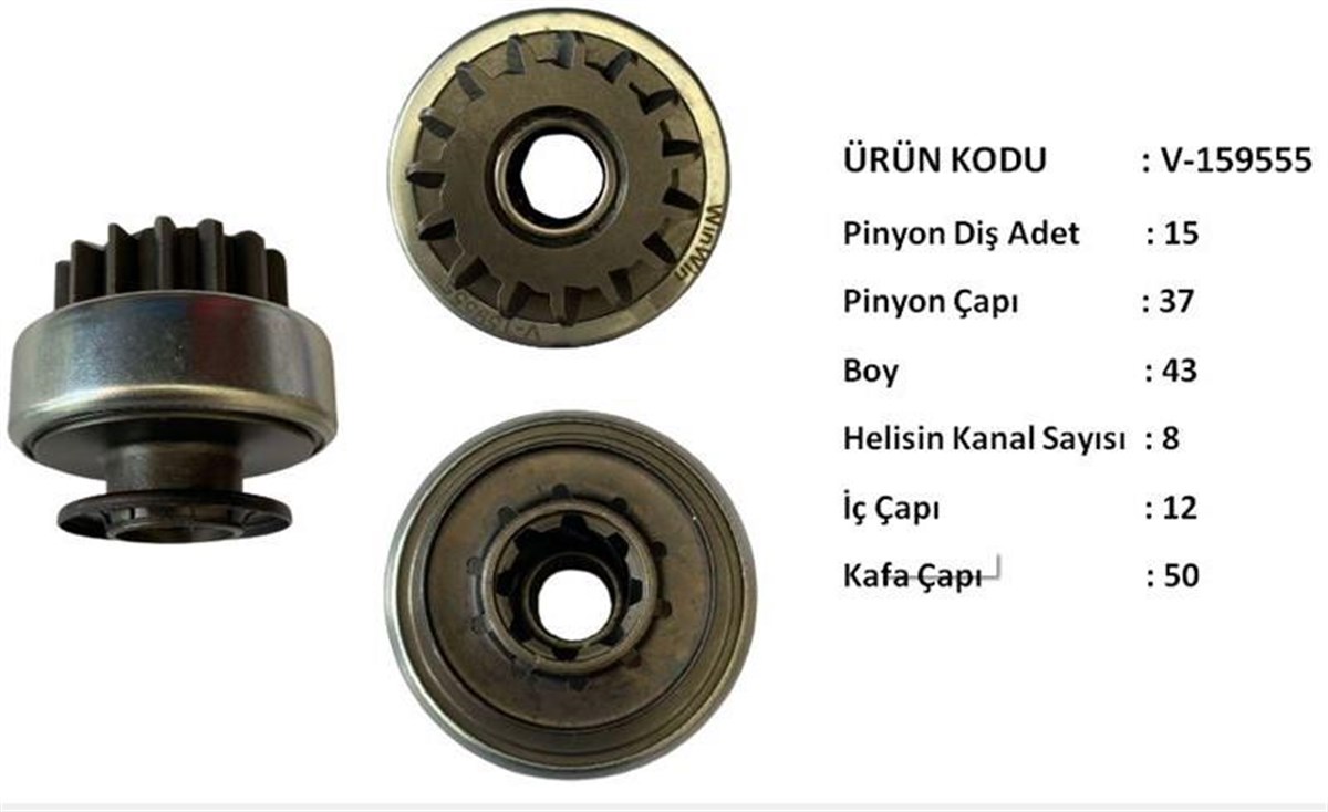 Marş Dişlisi 15diş Peugeot 308 Citroen C4 Cactus 1.2 | Ith Mdv159555