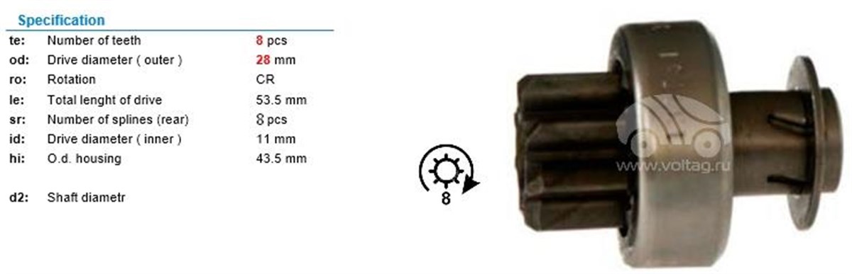 Marş Dişlisi 8diş Suzuki Jeep Zen0481 | Zen 0481
