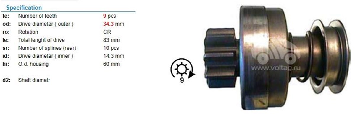 Marş Dişlisi 9diş Lombardini Same Steyr Case | Ith Md16901658