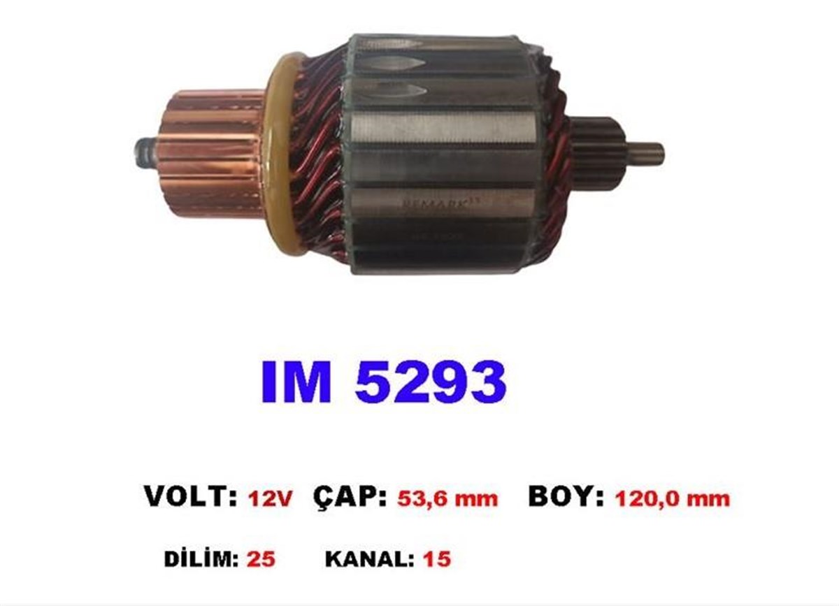 Marş Kollektörü 12v Renault Fluance Clio Kango Nissan Qashqai Dacia Dokker Duster Ford Transit Courier 1.5dci Rsm1411 Rsm14-11 | Remark Im5293