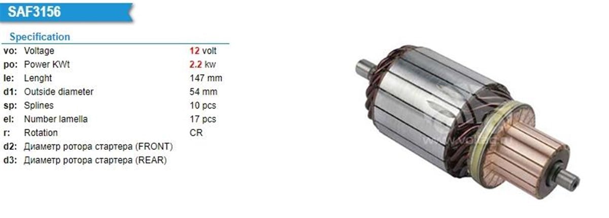 Marş Kollektörü 12v 10diş Ford Focus C-max 2.0 Tdı | Ith Im3156