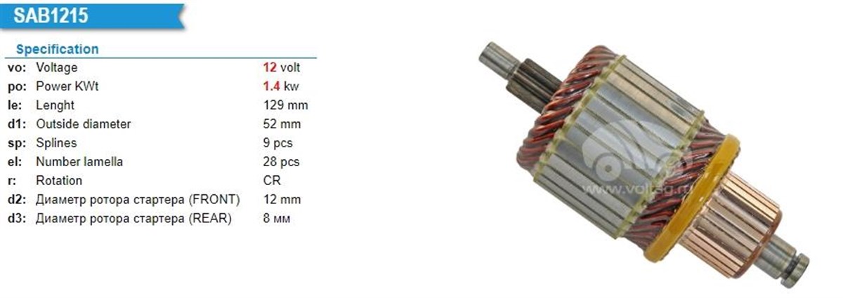 Marş Kollektörü 12v 9diş Mercedes Ford Volvo | Ith Im3208