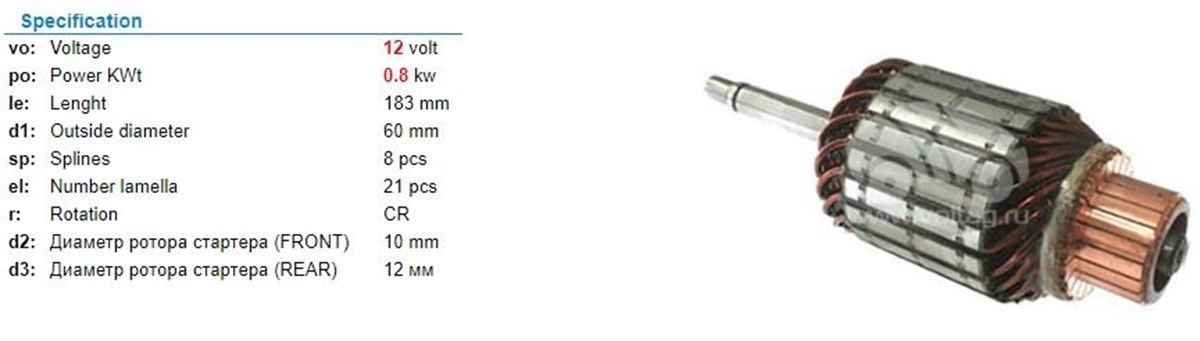 Marş Kollektörü 12v Hyundai Accent Suzuki Vitara-60x182.5x8 (freze Yönüne Dikkat) | Aes Im3047