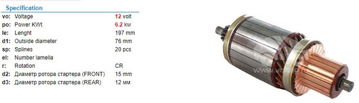 Marş Kollektörü 12v Renault Tır 39mt-68x196x14-ım3115 | Ith Im3115