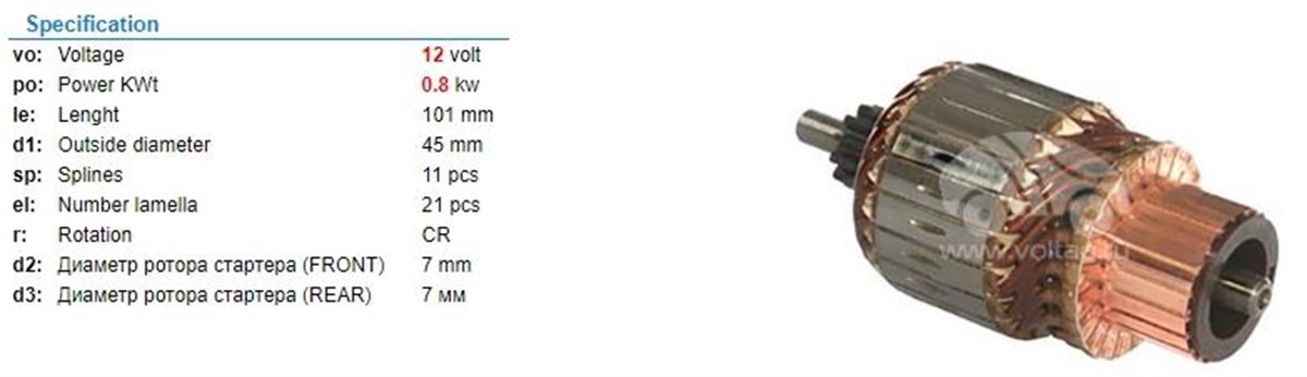 Marş Kollektörü 12v Toyota Corolla Daıhatsu Feroze 45x101x11 Im753 Kubato | Martek Im753