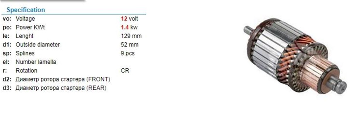 Marş Kollektörü 12v Vw Audi Jetta Golf Focus Cmax Audı A3 A6 | Ith Im3468